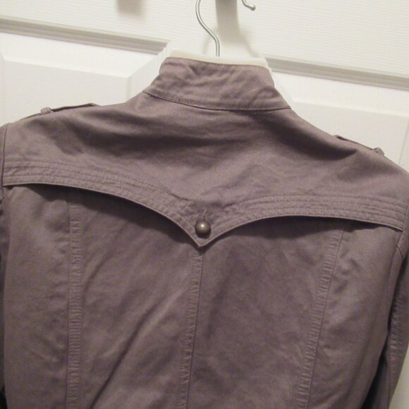 Military Style Jacket Size 8 Womens, Divided by H&M, Mandarin Collar - Picture 5 of 16